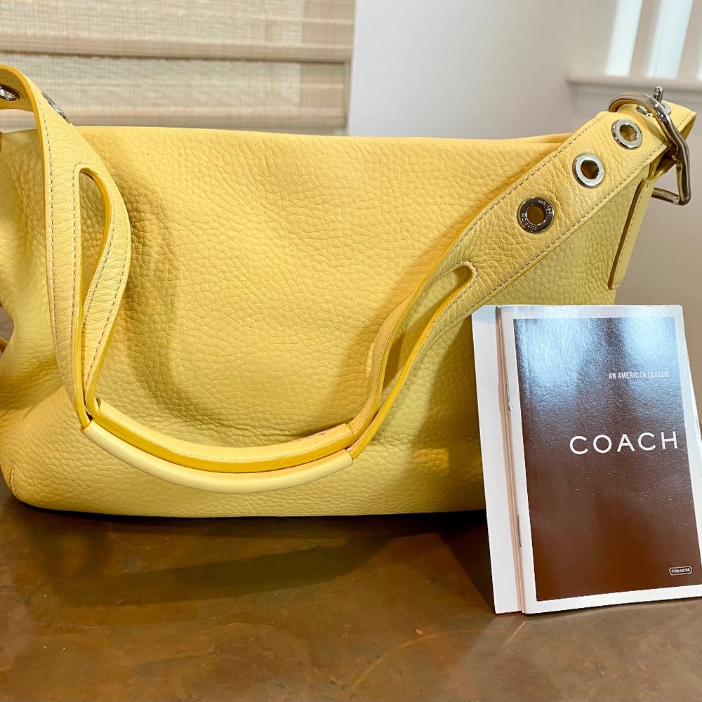 **SOLD**Coach satchel handbag soft pebble leather L04S-1429